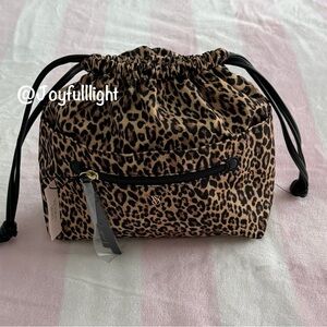 Victoria’s Secret leopard 
CINCHED TRAVEL BEAUTY ORGANIZER BAG
